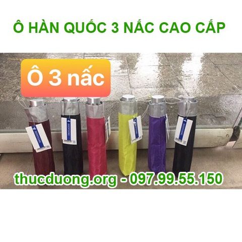 Ô dù che mưa nắng chống tia uv 3 nấc hàn quốc