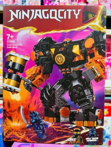 Đồ chơi lắp ráp Ninjago city 11806 chiến giáp của Cole nguyên tố trái đất Cole's Elemental Earth Mech