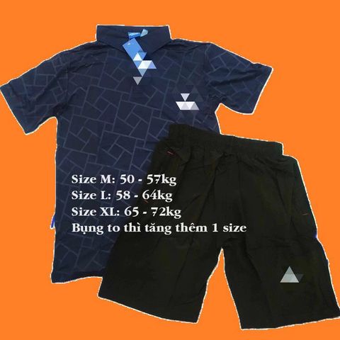 Bộ Thể Thao Nam Q17 Xanh Than - Quần Áo Mùa Hè Chất Thun Lạnh Co Giãn 4 Chiều, Thể Thao Năng Động, Phong Cách Thời Trang