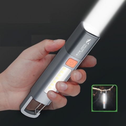 Đèn pin SD-1023XPE Siêu Sáng Chống Nước IPX6 - Đèn Led Mini Sạc Type-C Thông Minh Dành Cho Hoạt Động Ngoài Trời và Khẩn Cấp