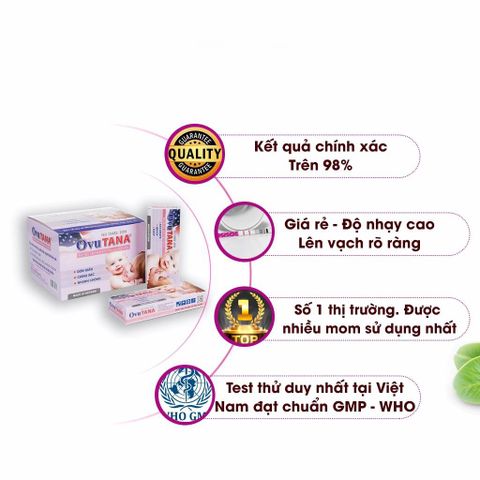 Combo 12 Que Thử Rụng Trứng Ovutana Chính Xác - Giúp Theo Dõi Chu Kỳ Rụng Trứng - Dễ Dàng Sử Dụng, Tăng Khả Năng Mang Thai