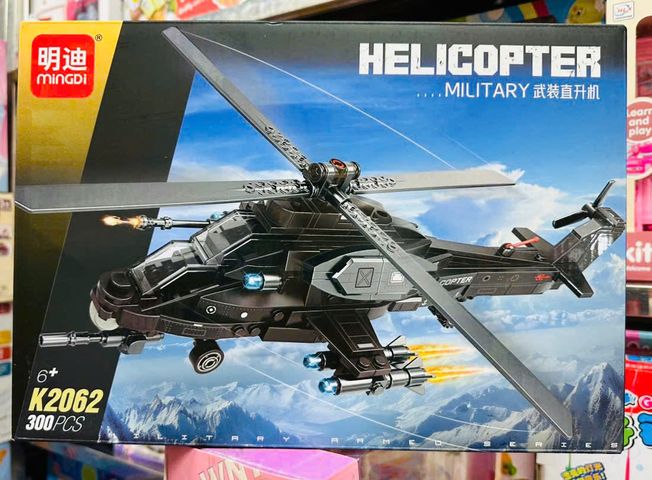 Đồ Chơi Lắp Ráp MINGDI K2062 - Mô Hình Máy Bay Trực Thăng Quân Đội Lego Sáng Tạo, Phát Triển Kỹ Năng Cho Trẻ Em