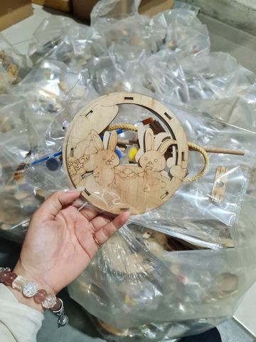 Lồng Đèn Trung Thu Gỗ Tự Tô Màu Cho Bé – Đèn Gỗ Tự Lắp Ráp, Tô Màu Sáng Tạo - Đồ chơi thủ công cho bé