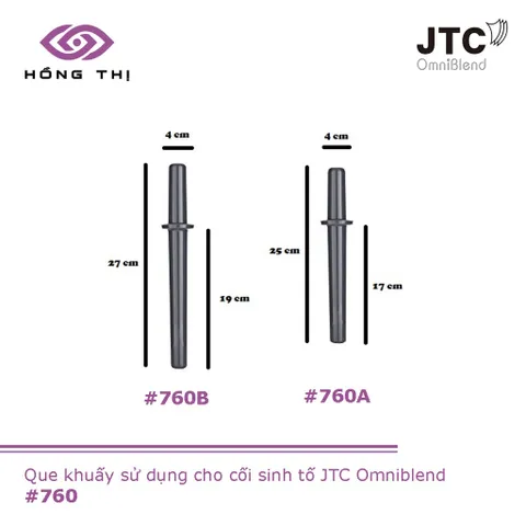 Combo Que Khuấy & Tay Tháo Đồ Dùng Máy Xay Sinh Tố JTC OmniBlend - Nhựa Polycarbonate Chịu Lực, An Toàn Sức Khỏe