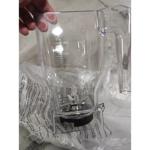 Cối Xay Sinh Tố Công Nghiệp JTC OmniBlend 1.5L - Bộ Cối, Nắp, Lưỡi Dao, Que Khuấy Bằng Nhựa Polycarbonate Chịu Lực, An Toàn Cho Sức Khỏe