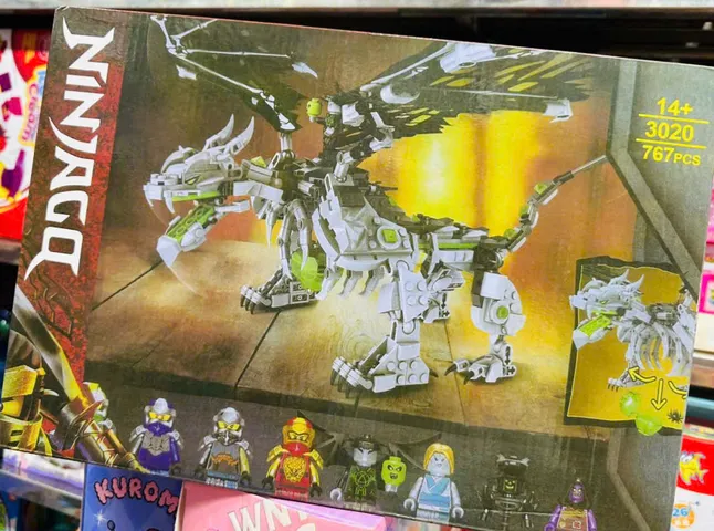 Ninjago Bộ đồ chơi xây dựng lắp ráp chủ đề ninja rồng đen trắng 3020 767pcs 