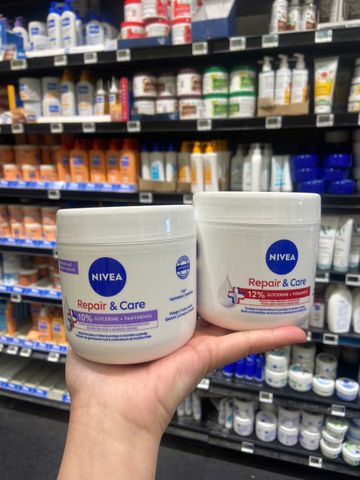 Kem Dưỡng Ẩm Nivea Reparateur & Soin 400ml - Cấp Nẩm 72h, Chống Nẻ, Dưỡng Da Mềm Mịn, Dùng Cho Mẹ & Bé
