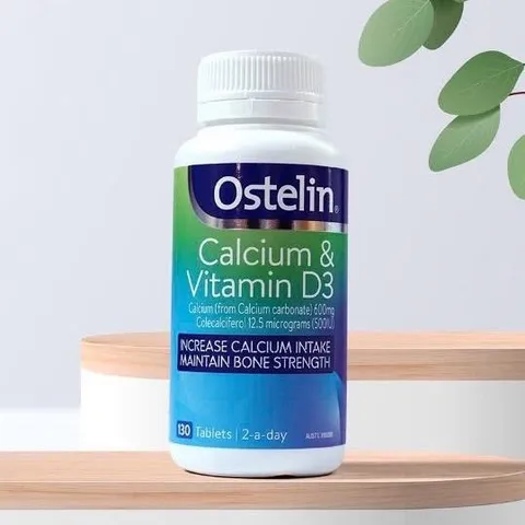 Viên Bổ Sung Canxi Ostelin & Vitamin D3 130 Viên - Hỗ Trợ Xương Chắc Khỏe Cho Mẹ Bầu và Trẻ Em, Sản Xuất Tại Úc