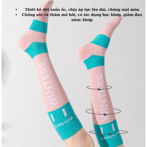 Vớ Nén Bắp Chân Thể Thao Chạy Bộ Thoáng Khí, Thấm Mồ Hôi, Bảo Vệ Cơ, Giảm Chấn Thương - Thoải Mái Khi Vận Động