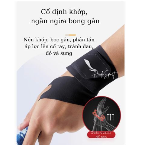Băng Cổ Tay Lining Mỏng Nhẹ Hỗ Trợ Phục Hồi Chấn Thương - Bảo Vệ Khớp Cổ Tay Chất Liệu Thoáng Khí, Nhiều Màu Sắc