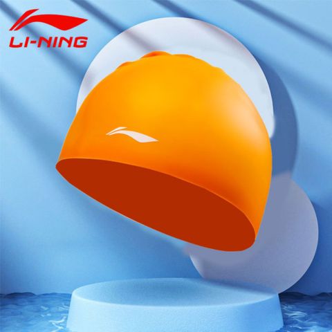 Mũ bơi Lining cho trẻ em và người lớn - Chống thấm nước, đàn hồi, siêu nhẹ, thoải mái cho tập bơi mã LXMU520