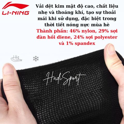 Bó Gối Thể Thao LI-NING AQAH624-1 - Băng Bảo Vệ Đầu Gối Chạy Bộ, Đệm Điều Áp Nhẹ, Chống Chấn Thương Nam Nữ