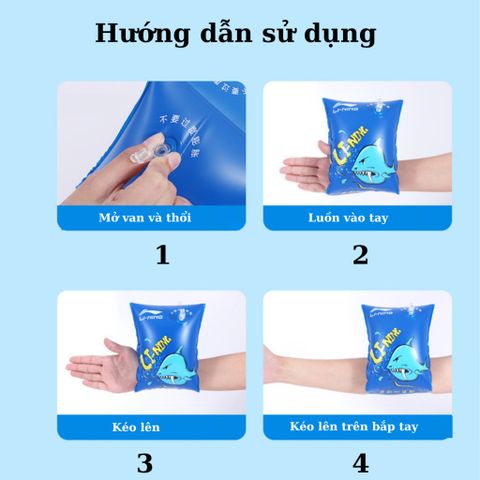 Phao Tay Tập Bơi LI-NING Dưới 25kg - Dụng Cụ An Toàn Cho Bé, Thiết Kế Độc Đáo, Họa Tiết Sinh Vật Biển Vui Nhộn