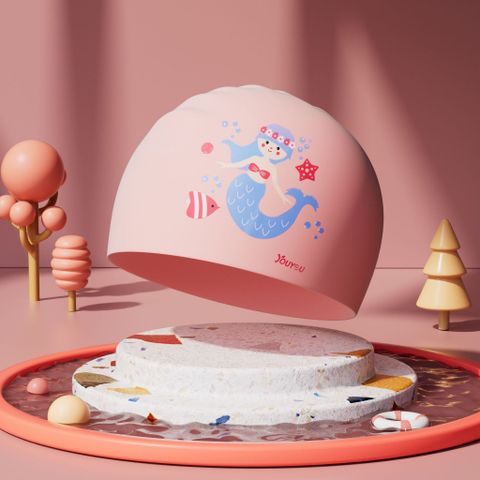 Mũ Bơi Trẻ Em YouYou Chính Hãng Silicone Đàn Hồi, Chống Thấm Nước, Màu Sắc Đáng Yêu - Phụ Kiện Bơi Lội An Toàn Cho Trẻ Nhỏ