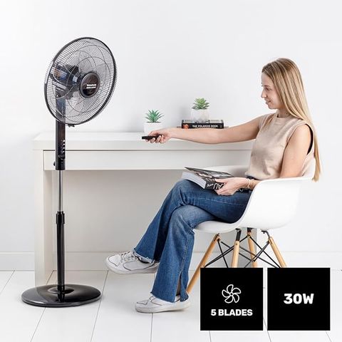 Quạt Đứng Taurus Boreal 16CR Silence - 40cm, 12 Tốc Độ, Điều Khiển Từ Xa, Hẹn Giờ, Ổn Định cho Không Gian Yên Tĩnh