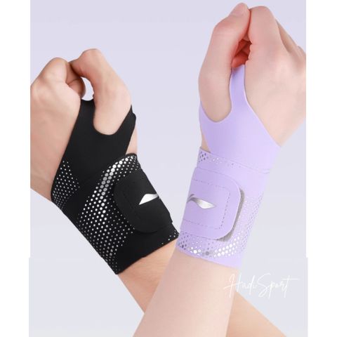 Băng quấn cổ tay Lining LDEU129 - Đai bảo vệ cổ tay mỏng nhẹ, hỗ trợ tennis, cầu lông, thể thao, điều áp, thoải mái khi sử dụng