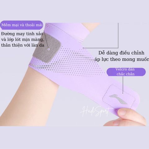 Băng quấn cổ tay Lining LDEU129 - Đai bảo vệ cổ tay mỏng nhẹ, hỗ trợ tennis, cầu lông, thể thao, điều áp, thoải mái khi sử dụng