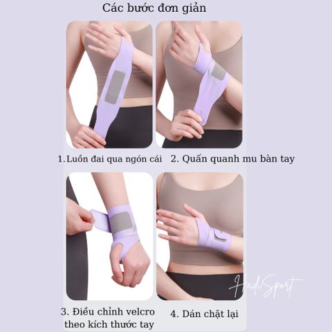 Băng quấn cổ tay Lining LDEU129 - Đai bảo vệ cổ tay mỏng nhẹ, hỗ trợ tennis, cầu lông, thể thao, điều áp, thoải mái khi sử dụng