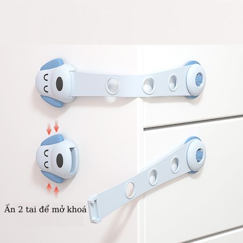 Khoá Ngăn Kéo An Toàn Cho Bé Hình Cún Con Đáng Yêu - Giúp Tránh Bị Kẹp Tay Tủ Lạnh, Tủ Nội Thất, Dễ Sử Dụng
