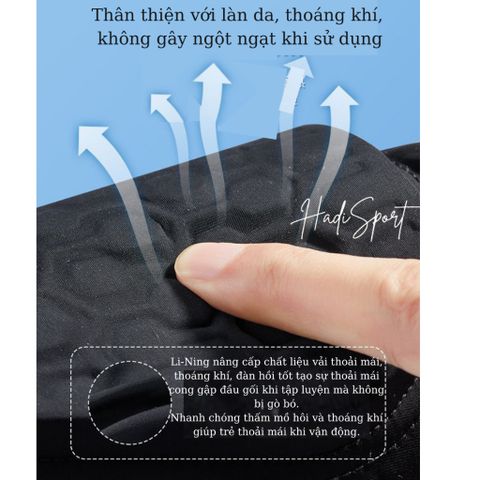Đệm đầu gối trẻ em Lining - Băng bảo vệ gối nhẹ, thoáng khí cho trẻ em, an toàn khi chơi thể thao, hoạt động ngoài trời