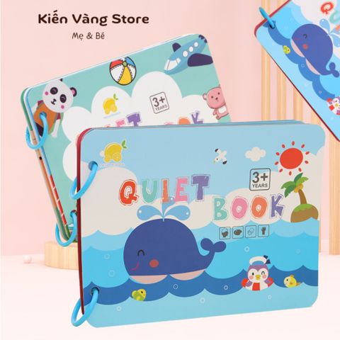 Học liệu Bóc Dán Thông Minh Montessori - Đồ Chơi Học Từ Vựng Tiếng Anh Cho Bé 3-6 Tuổi - Bảng Bận Rộn Sáng Tạo