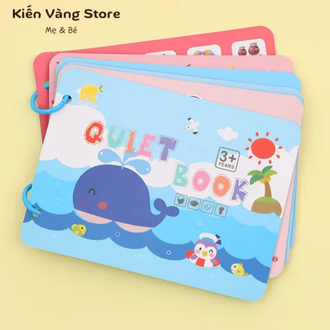 Học liệu Bóc Dán Thông Minh Montessori - Đồ Chơi Học Từ Vựng Tiếng Anh Cho Bé 3-6 Tuổi - Bảng Bận Rộn Sáng Tạo