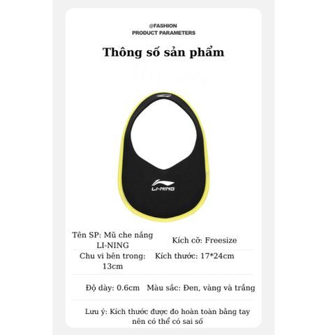 Mũ Chống Nắng Thể Thao LI-NING Nam Nữ LBKS641 - Chống Tia Cực Tím Cho Chạy Bộ, Đi Xe Đạp Mùa Hè, Mũ Tennis Cao Cấp