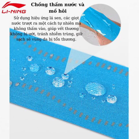 Băng keo dán cơ thể thao Kinesiology LI-NING  bảo vệ cơ, chống căng cơ, phục hồi chấn thương LQAK100