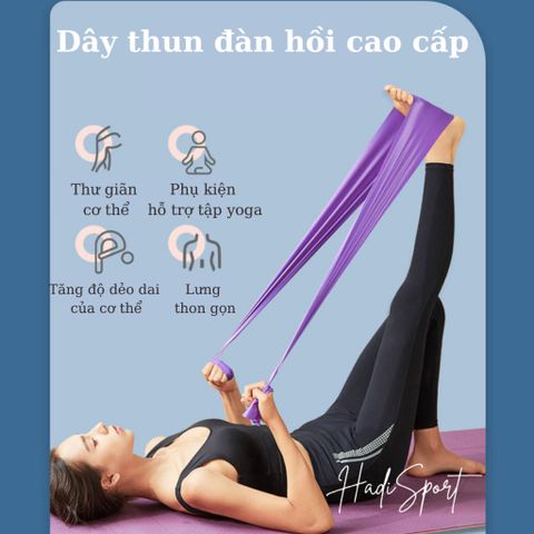 Dây kháng lực LI-NING 1.5m - Dây đàn hồi tập Gym, Yoga, Pilates tăng cường sức bền, linh hoạt cho mọi lứa tuổi
