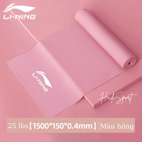Dây kháng lực LI-NING 1.5m - Dây đàn hồi tập Gym, Yoga, Pilates tăng cường sức bền, linh hoạt cho mọi lứa tuổi