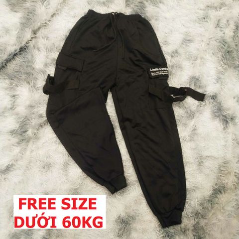 Quần Thể Thao Jogger Đen Unisex Nam Nữ - Thoải Mái Tập Gym, Dạo Phố, Chạy Bộ - Chất Liệu Nỉ Mát Mẻ, Dễ Phối Đồ