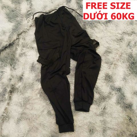 Quần Jogger Thể Thao Nam Nữ - Quần Tập Gym Đen Dây Hộp, Phong Cách Unisex Thoải Mái, Dễ Phối Đồ, FREESIZE, Thích Hợp Mọi Hoạt Động