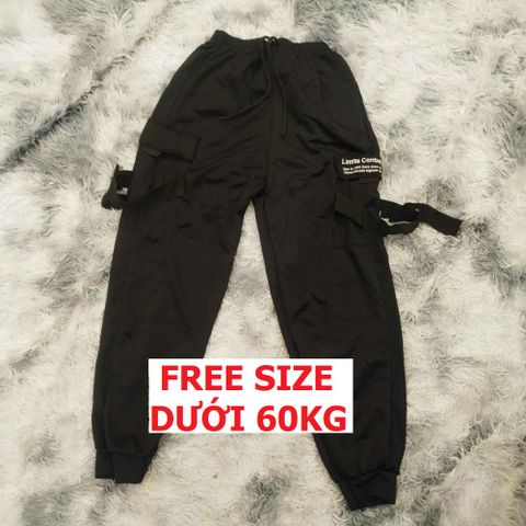 Quần Jogger Thể Thao Nam Nữ - Quần Tập Gym Đen Dây Hộp, Phong Cách Unisex Thoải Mái, Dễ Phối Đồ, FREESIZE, Thích Hợp Mọi Hoạt Động