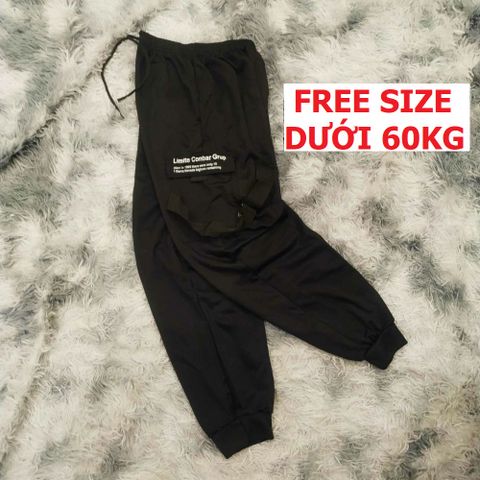 Quần Jogger Thể Thao Nam Nữ - Quần Tập Gym Đen Dây Hộp, Phong Cách Unisex Thoải Mái, Dễ Phối Đồ, FREESIZE, Thích Hợp Mọi Hoạt Động