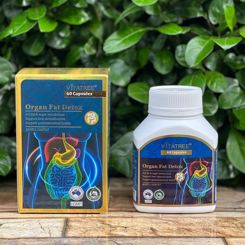 [Nhập khẩu chính ngạch] Viên uống giảm mỡ nội tạng Vitatree Organ Fat Detox 60 viên hàng Úc 277626