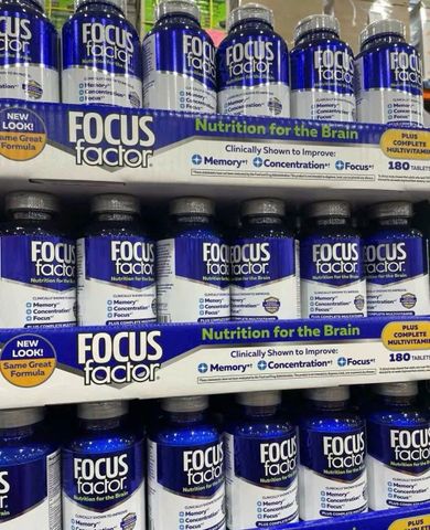 Viên uống bổ não Focus Factor Nutrition For The Brain 180 viên, Của Mỹ