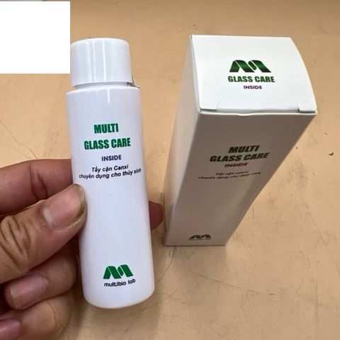 Multi Glasscare Inside 60ml - Dung Dịch Tẩy Cặn Canxi An Toàn Cho Hồ Cá, Bể Cá Cảnh Thủy Sinh, Dễ Dàng Sử Dụng