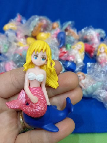 Mô Hình Nàng Tiên Cá Mini Trang Trí Bể Cá Thủy Sinh - Sản Phẩm PVC An Toàn Dành Cho Thú Cưng và Không Gian Sống Vui Nhộn