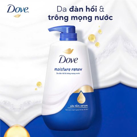 Sữa Tắm Dove Pro-Ceramide Moisture Renew 500g - Dưỡng ẩm & Làm mềm da, Hương thơm lâu, Dành cho mọi loại da