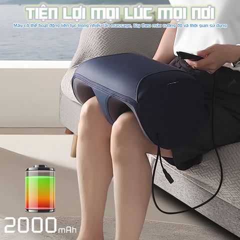 Máy massage chân hồng ngoại Nikio NK-183 - Massage bắp chân và bàn chân, pin sạc 2000mAh, đa chức năng, thiết kế sang trọng, thư giãn hiệu quả.