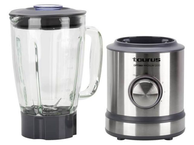 Máy xay sinh tố Taurus Optima Magnum 1200W - Cối thủy tinh 1.75L, lưỡi dao thép không gỉ, 5 tốc độ xay hiệu quả, dễ sử dụng