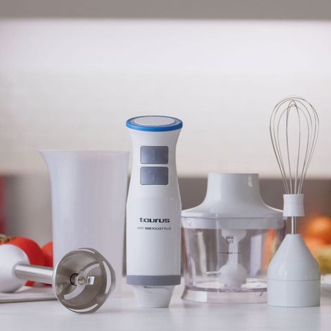 Máy Xay Sinh Tố Cầm Tay Taurus BAPI 1000W ROCKET PLUS - 20 Tốc Độ & Chức Năng Turbo, Cốc 500ml, Lưỡi Dao Inox 21cm