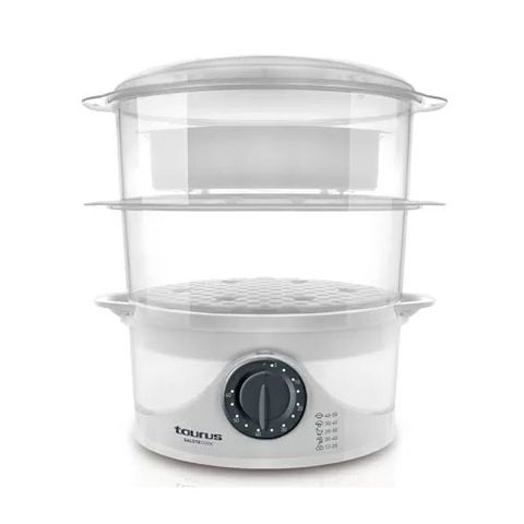 Nồi Hấp Điện Taurus SaluteCook 2 Tầng 6L - Hấp Thực Phẩm Nhanh, Giữ Dinh Dưỡng, Dễ Dàng Sử Dụng