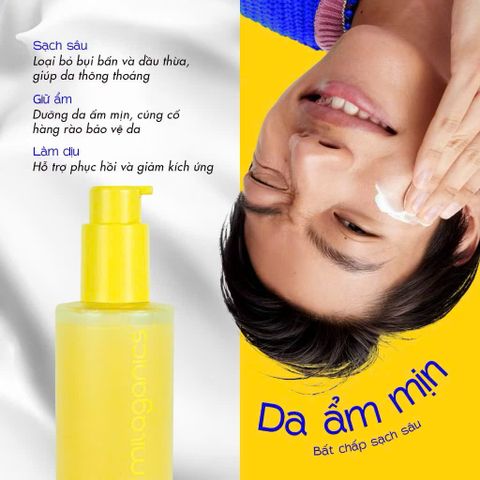 SỮA RỬA MẶT HOA CÚC LÀM SẠCH DỊU NHẸ CHO DA DẦU MỤN 250ML-MILAGANICS