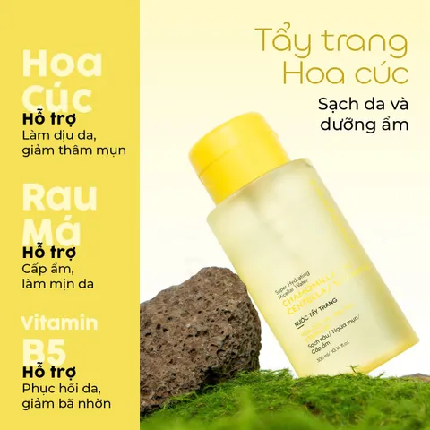 TẨY TRANG HOA CÚC LÀM SẠCH DA NGỪA MỤN CẤP ẨM 300ML-MILAGANICS