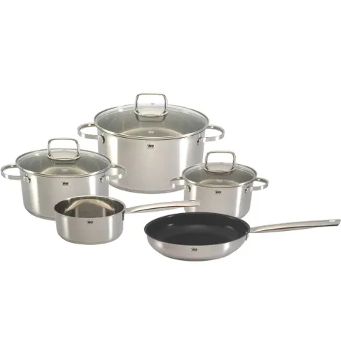 Bộ Nồi Elo Clio 5 Chiếc Inox 304 Cao Cấp - Bộ Nồi Đun Nấu Chống Dính, Phù Hợp Mọi Món Ăn, Bếp Gas & Từ, Xuất Xứ Đức