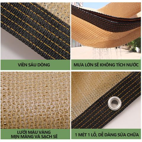 Bạt Che Nắng 2x2m Chống Tia UV Cho Ban Công Sân Vườn - Chất Liệu HDPE Bền Bỉ, Giảm Nhiệt Độ, Bảo Vệ Cây Cối