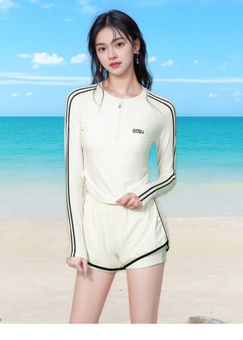 Bikini Đồ Bơi Nữ Kín Đáo Tay Dài Quần Đùi - Thiết Kế Thoải Mái, Nhiều Màu Sắc, Phù Hợp Đi Biển và Tiệc Hồ Bơi