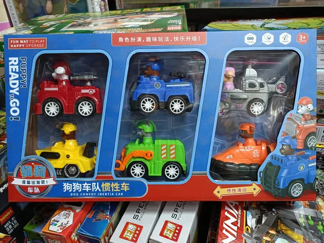 Bộ Sưu Tập Đồ Chơi 6 Nhân Vật Đội Chó Cứu Hộ Đi Xe Chạy Bằng Đà 8064 Paw Patrol Dogs Rescure Team
