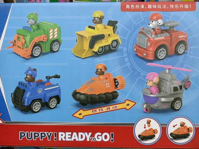 Bộ Sưu Tập Đồ Chơi 6 Nhân Vật Đội Chó Cứu Hộ Đi Xe Chạy Bằng Đà 8064 Paw Patrol Dogs Rescure Team